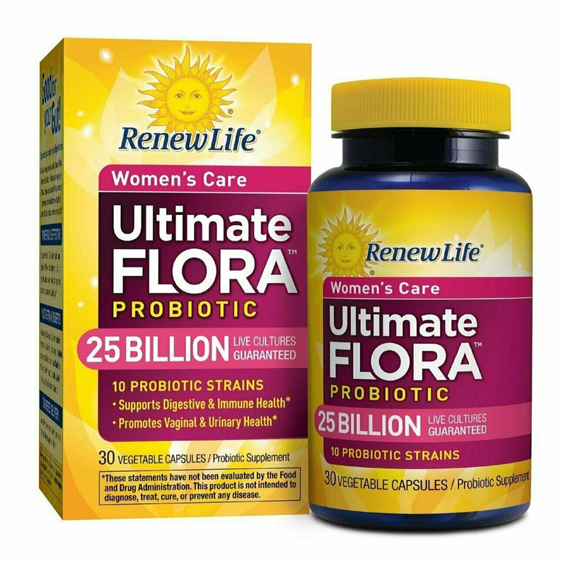 6 Pack - Renew Life Ultimate Flora Women'S Daily Probiotic Veggie Capsules 30 Ea