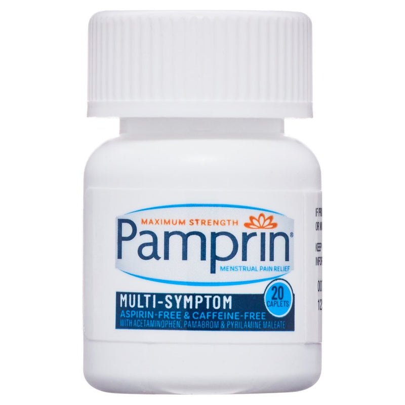 Pamprin Maximum Strength Multi-Symptom Menstrual Pain Relief Caplets 20 Ct