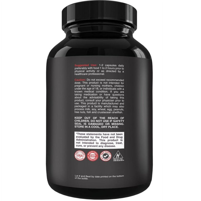 Extra Strength Testosterone Booster for Men Supplement 60 Capsules
