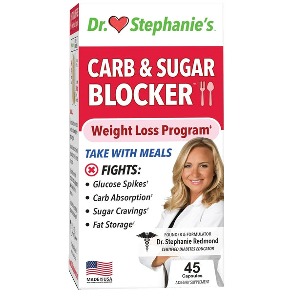 Dr Stephanie'S Carb & Sugar Blocker, Weight Management & Blood Sugar Health Supplement - Chromium & Berberine
