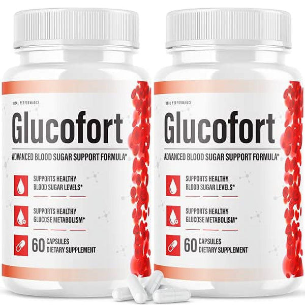 Glucofort Advanced Blood Sugar Support Formula Health & Wellness Dietary Supplement - 60 Ct (2 Bottles)