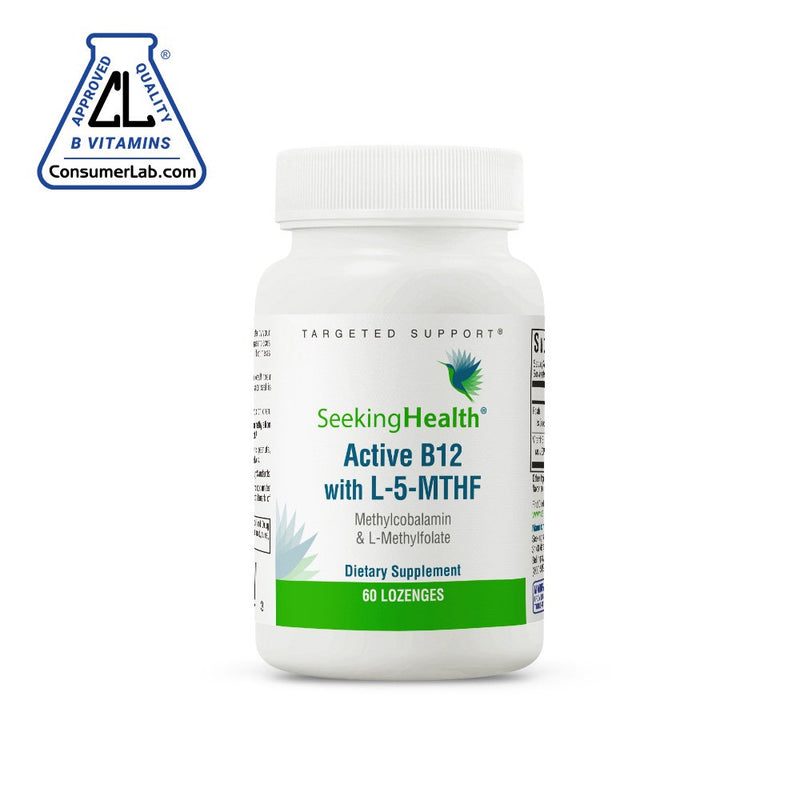Seeking Health Active B12 with L-5-MTHF, 60 Lozenges