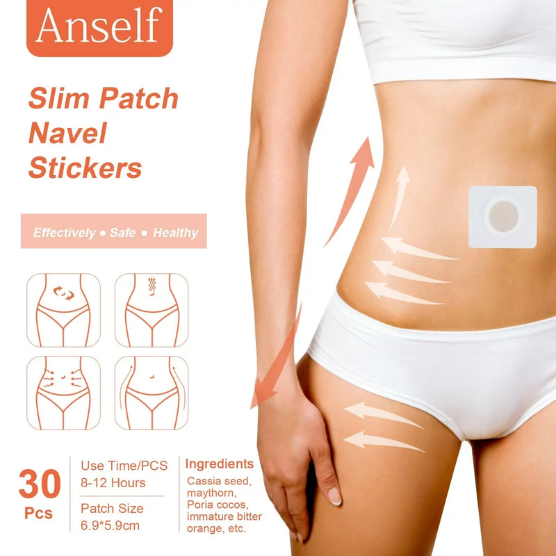 30Pcs Extra Strong Patches Fat Burner Slimming Patch Belly Weight Loss  Stickers! 