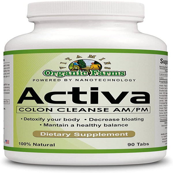 Activa Colon Cleanse - 90 Tablets - 100% Natural Dietary Supplement