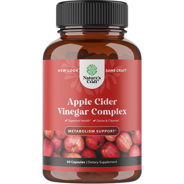 Apple Cider Vinegar Pills - for Weight Loss 1000Mg per Serving ACV Extra Strength Fat Burner Natural Supplement Pure Detox Cleanse Digestion Support - Appetite Suppressant Immune Booster - 50 Count