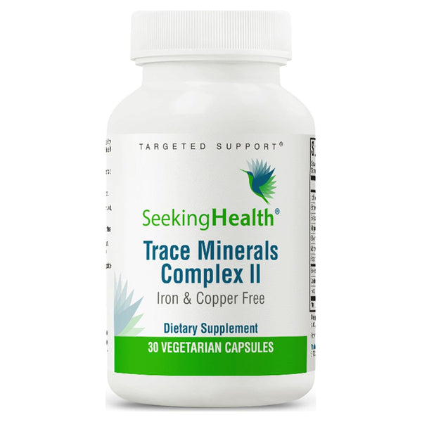 Seeking Health Trace Minerals Complex II, Iron & Copper Free, 30 Vegetarian Capsules