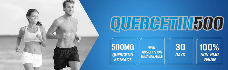 Quercetin 500Mg Antioxidant Supplement - Extra Strength Quercetin Dihydrate Flavonoid for Daily Immune Support & Bone and Joint Health - EVL Nutrition Quercetin 30Ct Capsules