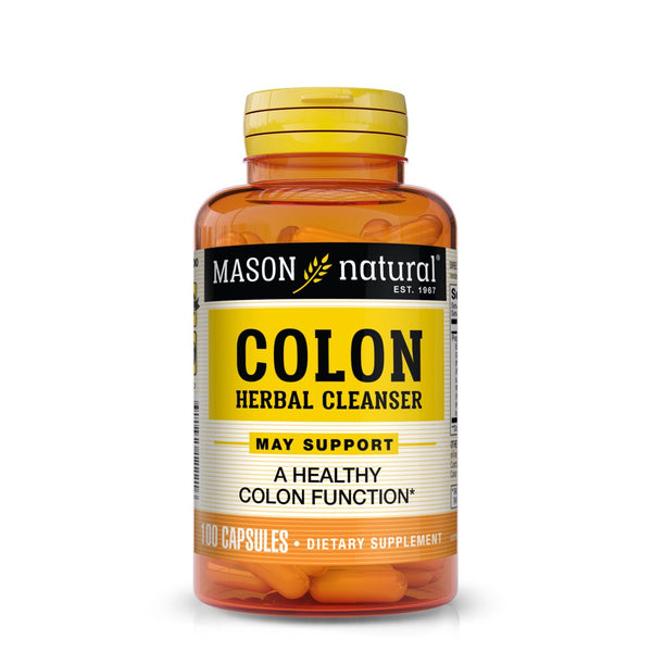 Mason Natural Herbal Colon Cleanser -Healthy Bowel Function & Detoxification, 100 Capsules