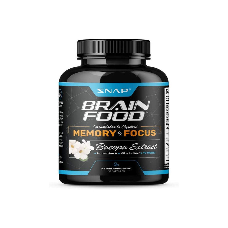 Snap Supplements Nitric Oxide Booster + L-Arginine + Nootropic Brain Booster (60+60+60) Capsules