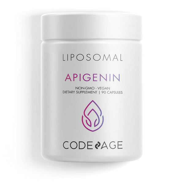 Codeage Liposomal Apigenin Supplement, 3-Month Supply, Daily Flavonoid Chamomile Extract, Phospholipids Vegan Blend, 90 Count