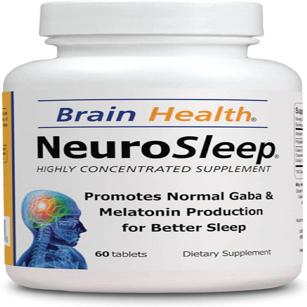 Neuro Sleep - Brain Health - 60 Tablets - 100% Natural Supplements - Dietary Supplements