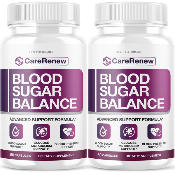 (2 Pack) Care Renew Blood Sugar Balance Herbal Supplement, Ultra Keto Burner Pills (120 Capsules)