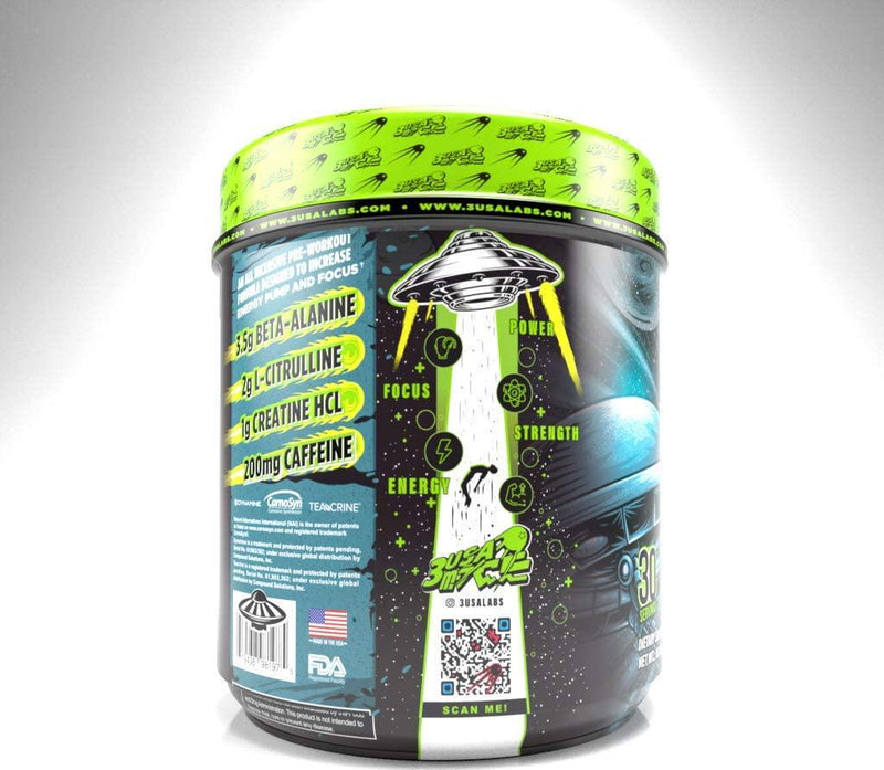 3USA Labs - What's The Chance - Pre Workout Powder Energy Booster Supplements with Dynamine and TeaCrine Pre-Workout (Alien Blood, 30 Servings)