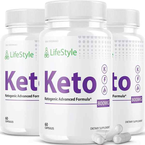 (3 Pack) Lifestyle Keto Life Style Max Shark Pills Tank Ketogenic Supplement (180 Capsules)