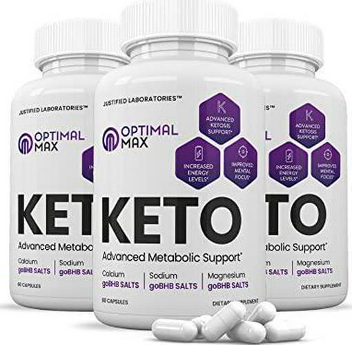 (3 Pack) Optimal Max Keto Pills Includes Apple Cider Vinegar Patented goBHB Exogenous Ketones Advanced Ketogenic Supplement Ketosis Support for Men Women 180 Capsules