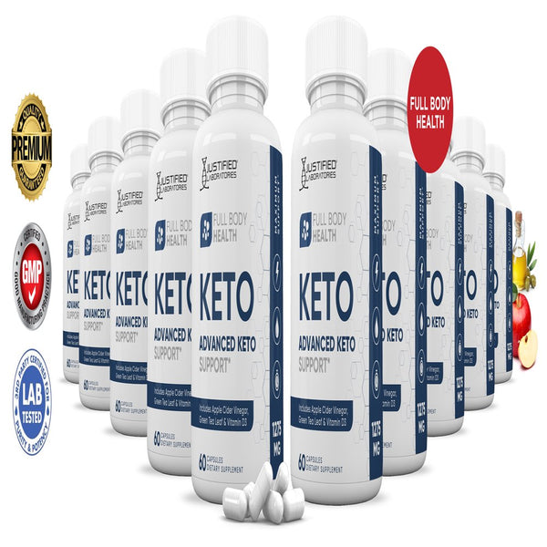 (10 Pack) Full Body Health Keto ACV Pills 1275Mg Alternative to Gummies Dietary Supplement 600 Capsules