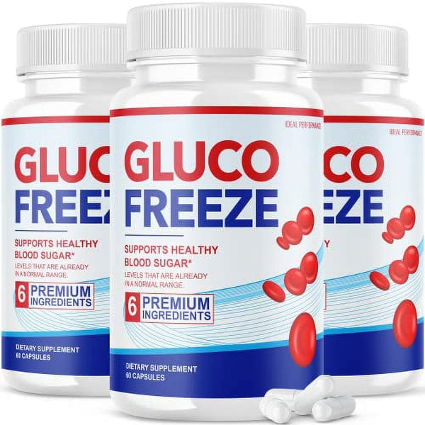Glucofreeze Pills for Blood Sugar Support Gluco Freeze (3 Pack - 180 Capsules) Glucofreeze Pills for Blood Sugar Support Gluco Freeze Reviews Glucofreeze