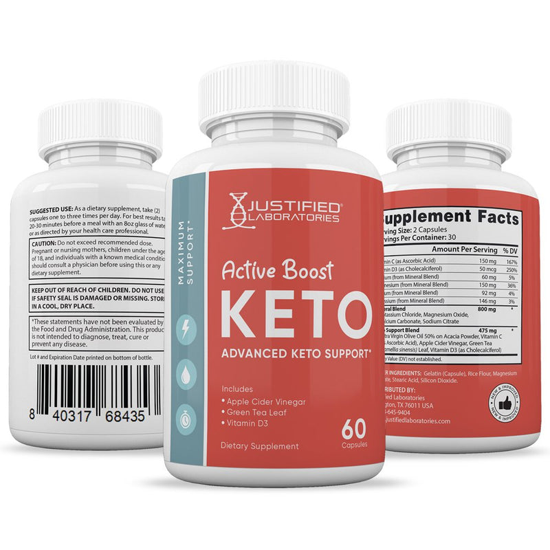 (10 Pack) Active Boost Keto ACV Pills 1275Mg Alternative to Gummies Dietary Supplement 600 Capsules