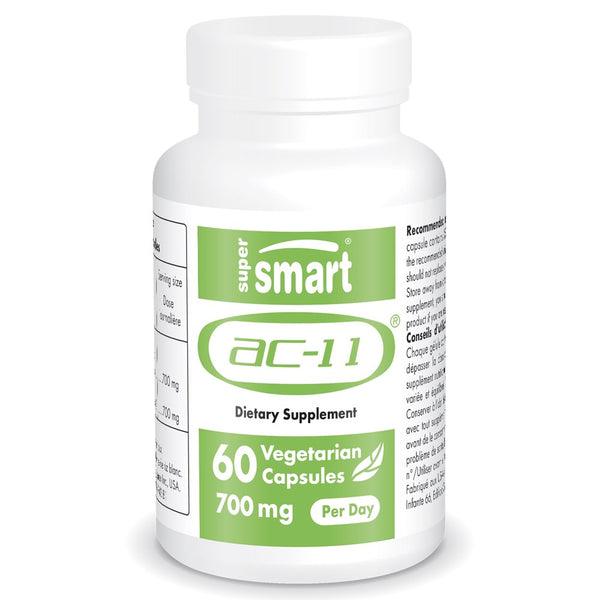 Supersmart - AC-11® (Cats Claw) 700 Mg per Day - Una De Gato Extract - Immunity Booster Supplement - Collagen Support | Non-Gmo & Gluten Free - 60 Vegetarian Capsules