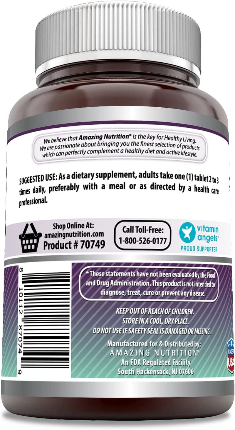 Amazing Formulas MSM (Methylsulfonylmethane) Dietary Supplement 1500Mg, 90 Tablets (Non-Gmo, Gluten Free) per Bottle - Promotes Joint Health, Detoxification, Supports Healthy Hair, Skin and Nails