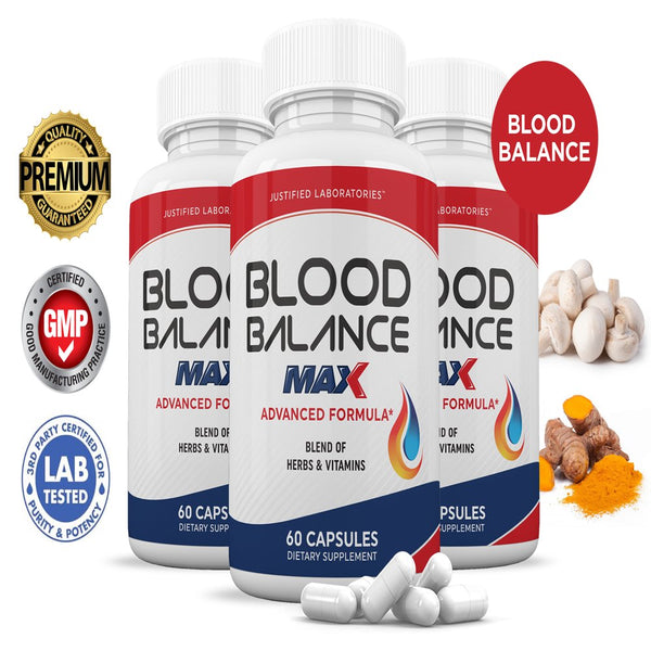 (3 Pack) Blood Balance Max Advanced Formula 1295MG 180 Capsules