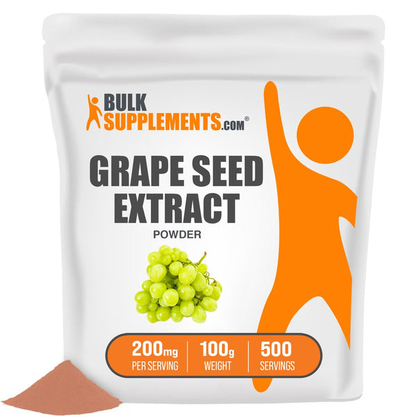 Bulksupplements.Com Grape Seed Extract Powder - Vein Support Supplements - Polyphenols Supplement - Grapeseed Extract Supplement (100 Grams - 3.5 Oz)