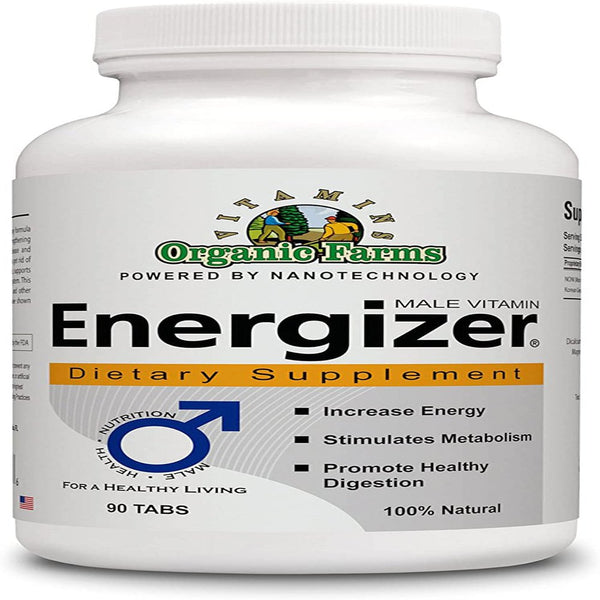 Energizer Male Vitamin - 90 Tablets - Promotes the Power 100% Natural - Male Health - Dietary Supplement