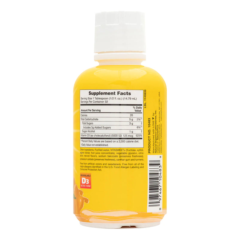 Natures plus Liquid Sunshine Vitamin D3 - Tropical Citrus 16 Fl Oz Liquid