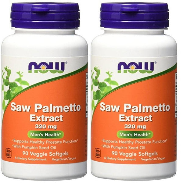 Now Foods - Saw Palmetto Extract 320 Mg 90 Veggie Softgels (Pack of 2)