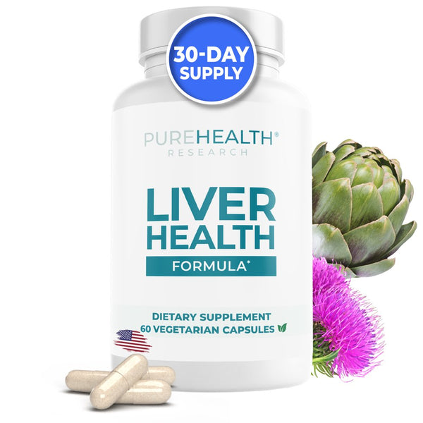 Liver Health Formula, Liver Cleanse with Milk Thistle, Curcumin, Beetroot & Dandelion for Liver Detox by Purehealth Research