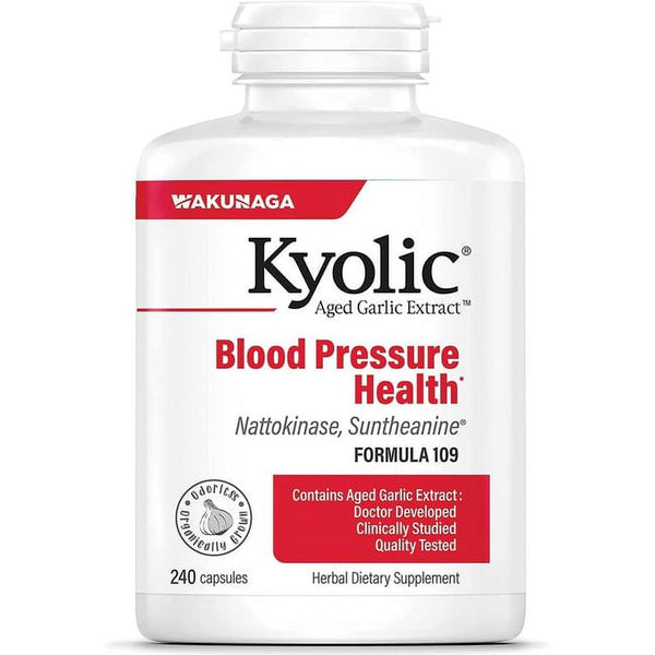 Kyolic Aged Garlic Extract, Blood Pressure Health, Formula 109, 240 Capsules, Dietary Supplements
