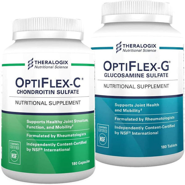 Theralogix Optiflex Complete Glucosamine & Chondroitin Joint Health Supplement | 90 Day Supply | Joint Support Formula Made in the USA