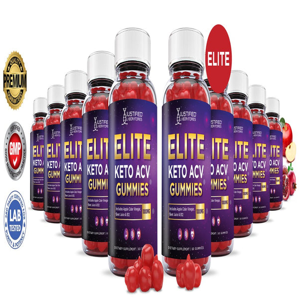 (10 Pack) Elite Keto ACV Gummies 1000MG Dietary Supplement 600 Gummys