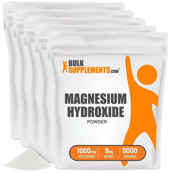 Bulksupplements.Com Magnesium Hydroxide Powder - Colon Support - Magnesium Supplement - Natural Laxative (5 Kilograms)