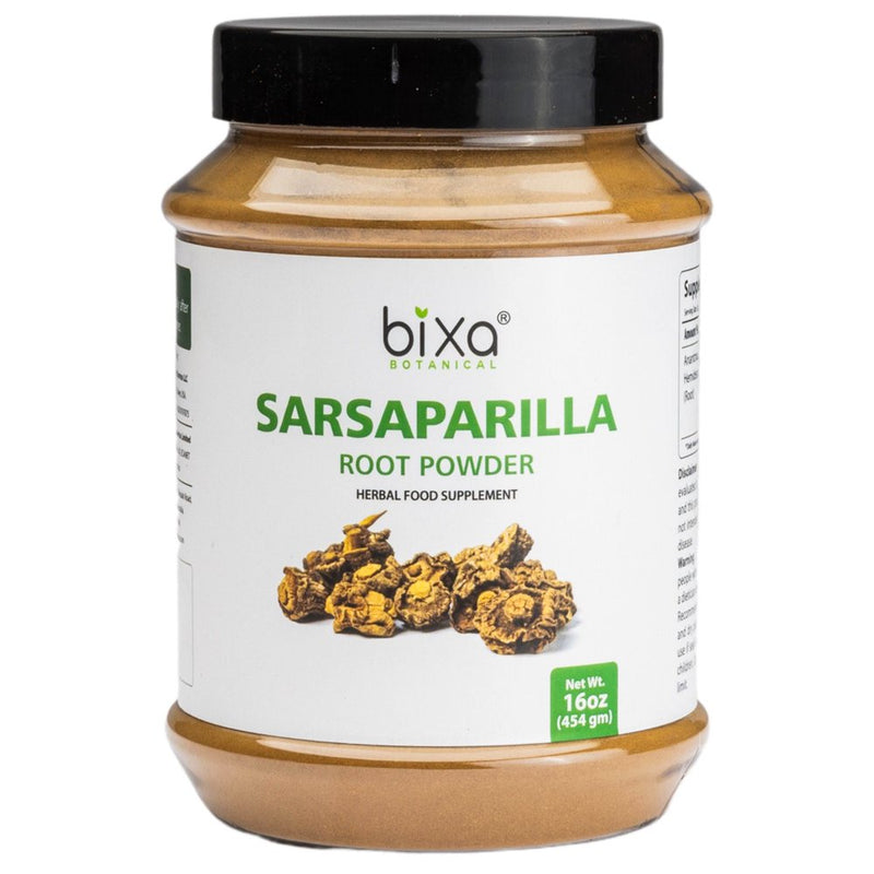Sarsaparilla Root Powder – 1 Pound / 16 Oz, Blood Purifier & Liver Detoxifier | Reduces Hyperacidity & Gastric Problem | Natural Herbal Supplement for Skin Health & Blood Sugar Level (Anti- Diabetic).