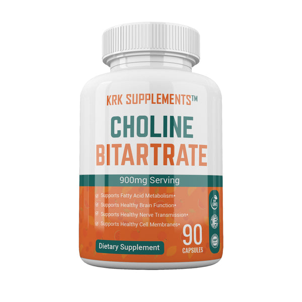 Choline Bitartrate 900Mg per Serving Brain Memory Booster Nootropic Fatty Liver 90 Capsule