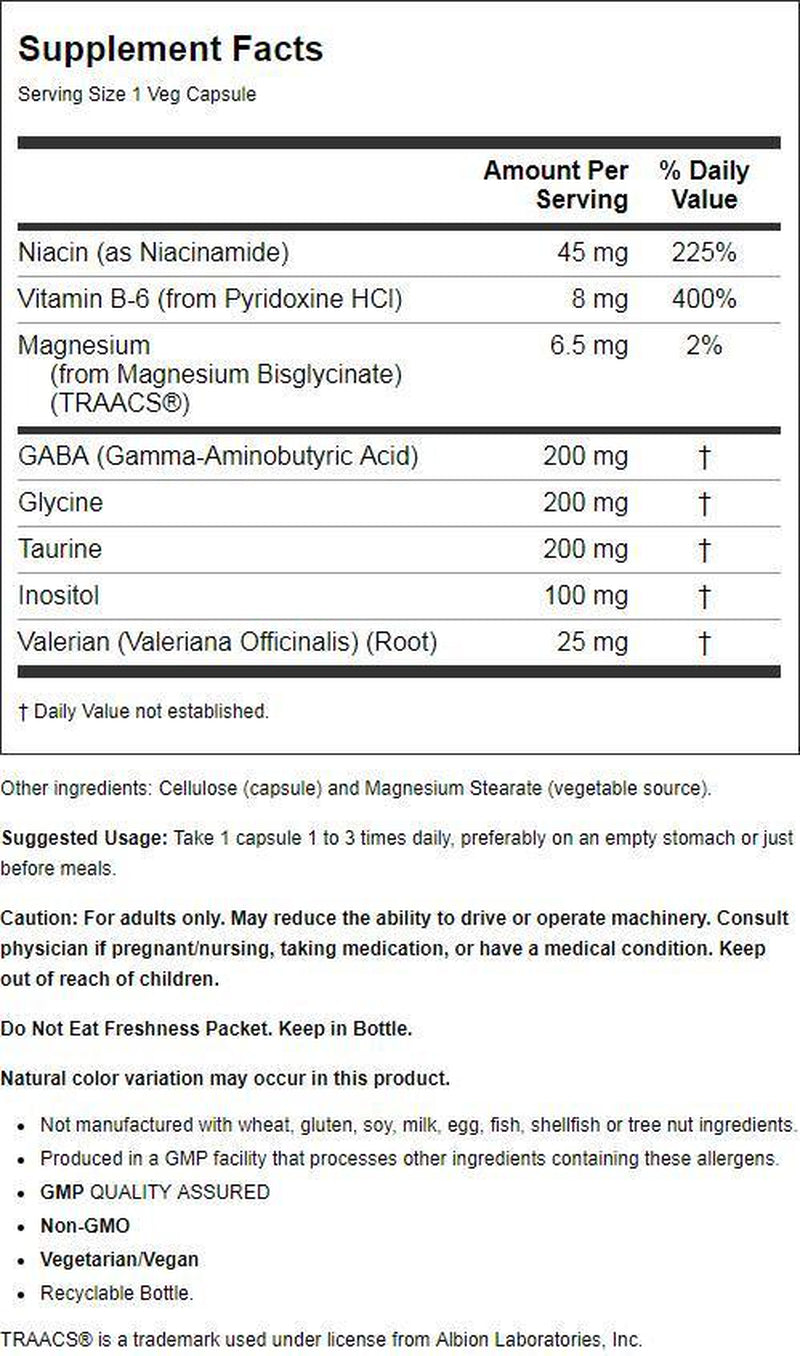 NOW Foods - True Calm Neurotransmitter Support - 90 Vegetable Capsule(S)