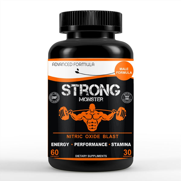 Strongmonster Male Testosterone Booster Vitamin Supplement Support Vascularity, Stamina 60 Pills America'S Best Deals