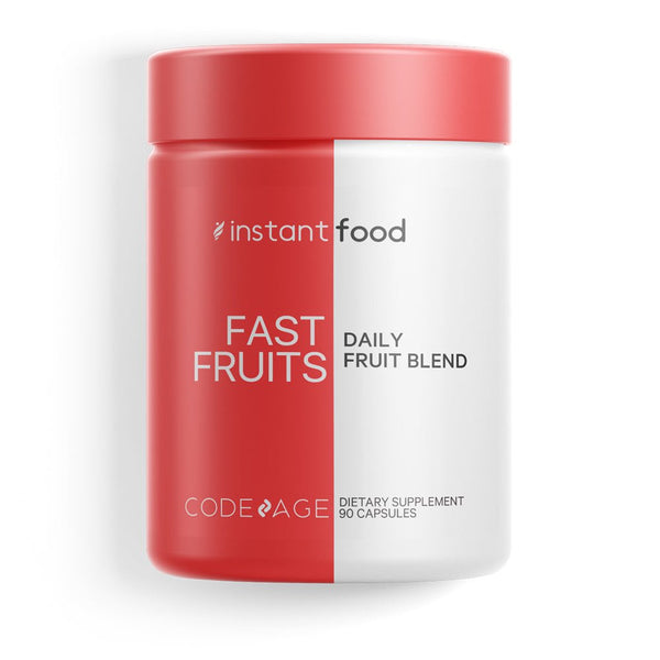 Codeage Instantfood Fast Fruits, Whole Food Daily Fruits Vitamins, Reds Superfood 15 Fruits Extracts, 90 Ct