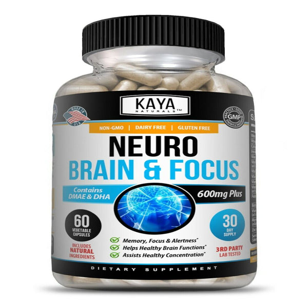 Brain Health & Memory Booster, Focus Function, Clarity Nootropic Supplement 60 Capsules