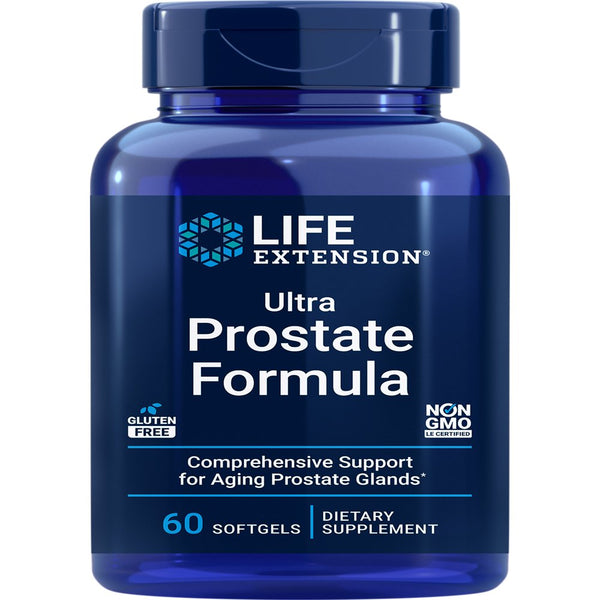 Life Extension Ultra Prostate Formula, Saw Palmetto for Men, Pygeum, Stinging Nettle Root, Lycopene, 11 Nutrients for Prostate Function, Non-Gmo, Gluten-Free, 60 Softgels