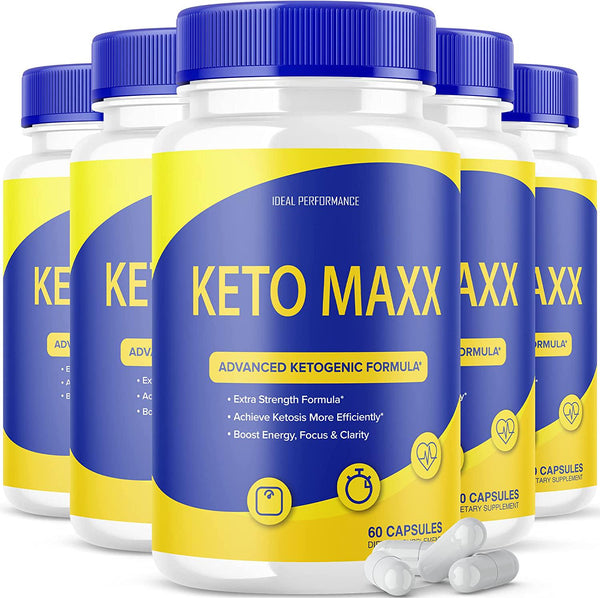 (5 Pack) Keto Maxx Pills Ketomaxx Keto Max Advanced Formula (300 Capsules)