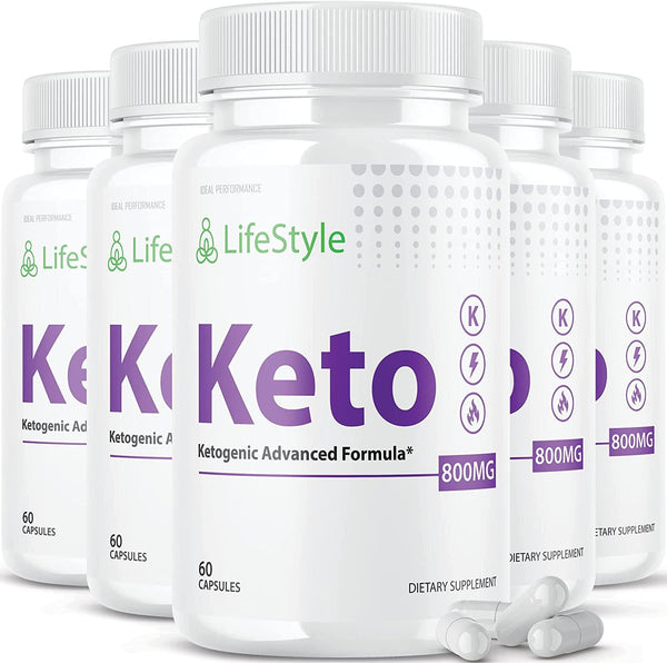 (5 Pack) Lifestyle Keto Life Style Max Shark Pills Tank Ketogenic Supplement (300 Capsules)