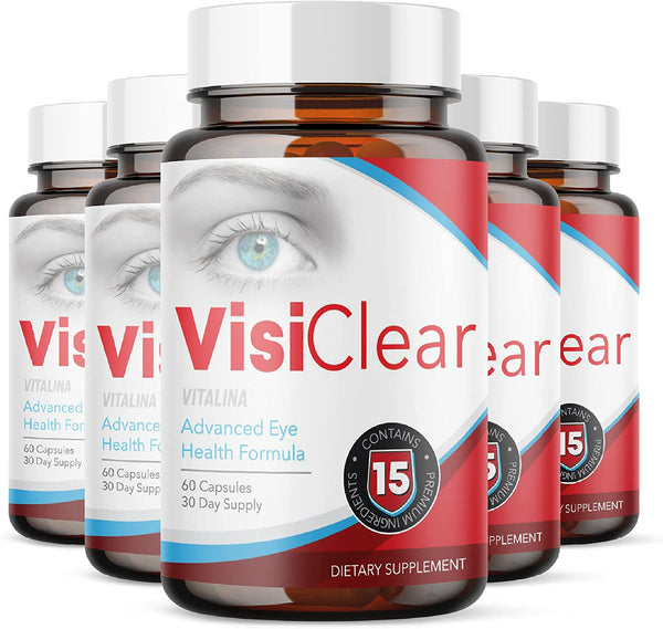 (5 Pack) Official VisiClear Advanced Formula, 5 Bottle Package