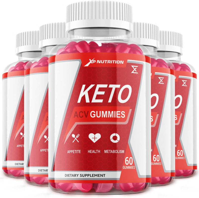 (5 Pack) XP Nutrition Keto Gummies, XP Keto Nutrition Gummies, XP Nutrition Keto ACV Gummies (300 Gummies)