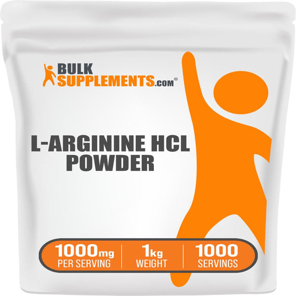 Bulksupplements.Com L-Arginine Hcl Powder - Nitric Oxide Supplement - Amino Acid Powder - AKG Supplement - Arginine Powder (1 Kilogram - 2.2 Lbs)