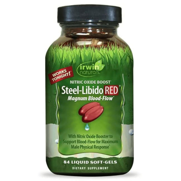 Irwin Naturals - Steel-Libido Red Magnum Blood-Flow Nitric Oxide Boost - 84 Liquid Softgels