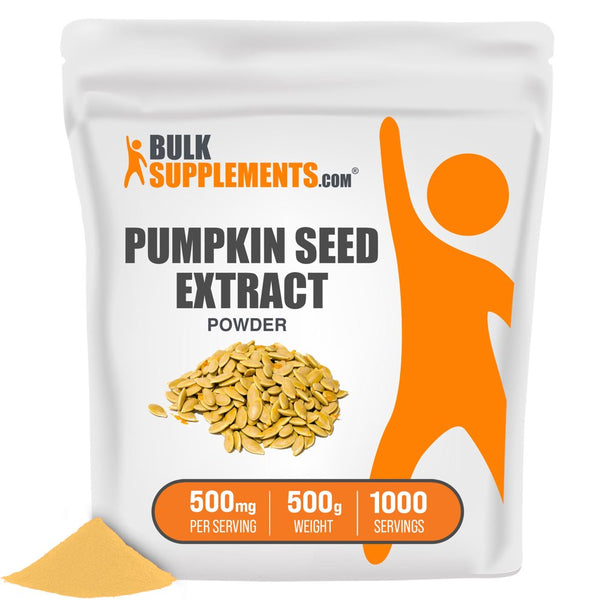 Bulksupplements.Com Pumpkin Seed Extract Powder - Prostate Supplements for Men - Soluble Fiber Supplements - Pumpkin Powder (500 Grams - 1.1 Lbs)
