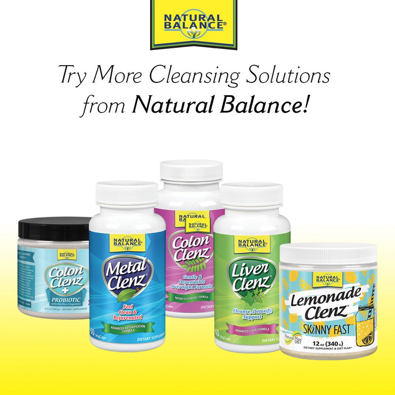 Natural Balance Intestinal Clenz | Psyllium Herbal Cleansing Powder | Healthy Digestion, Detox & Regularity Supplement | No Gluten | 21Oz, 120 Serv.