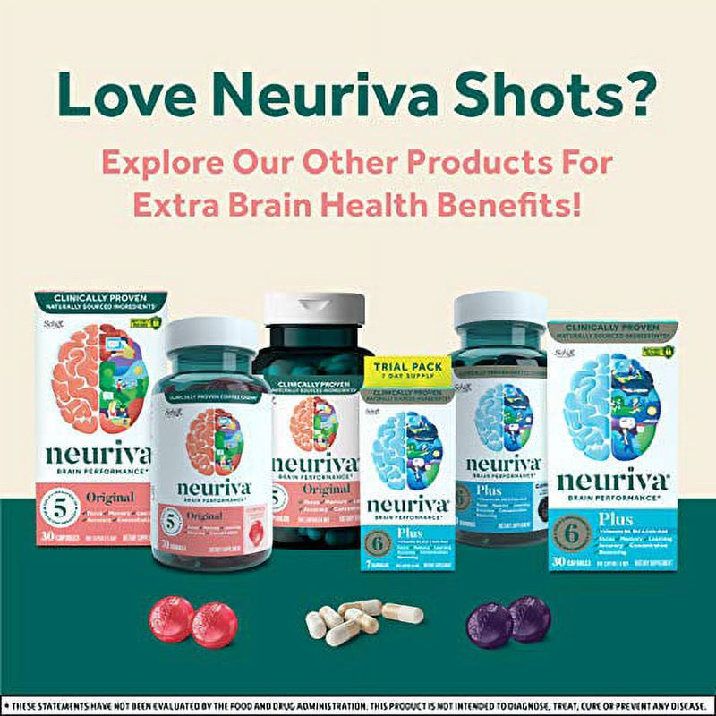 Neuriva Shots Brain + Energy Natural Tropical Flavor 1 Ea